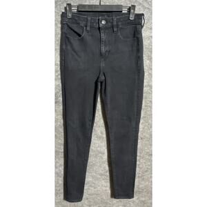 American Eagle Jeans Women's Black The Dream Jean Super Hi-Rise Jegging Size 4